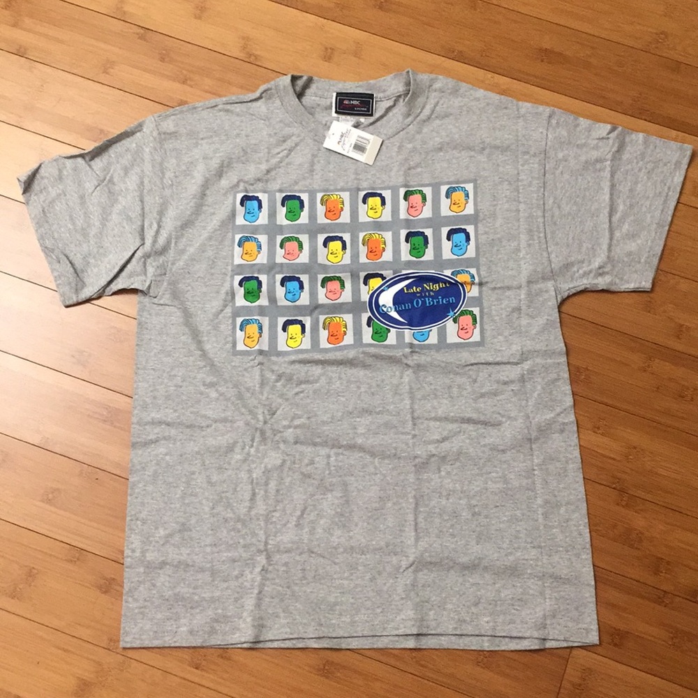 Rare Conan O’Brien late night large shirt NWT